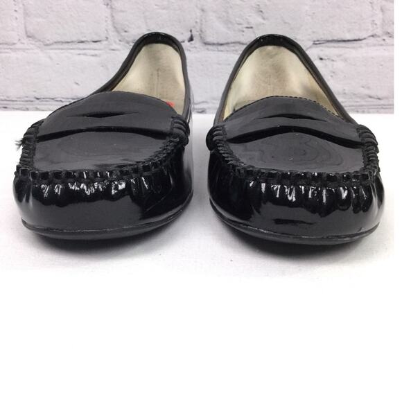 Michael Michael Kors Round Toe Preppy Patent Leather Minimalist Penny Loafer 10 - Picture 4 of 10